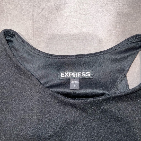 Black mini dress - Express size 2 - open back cut out - Picture 2 of 3